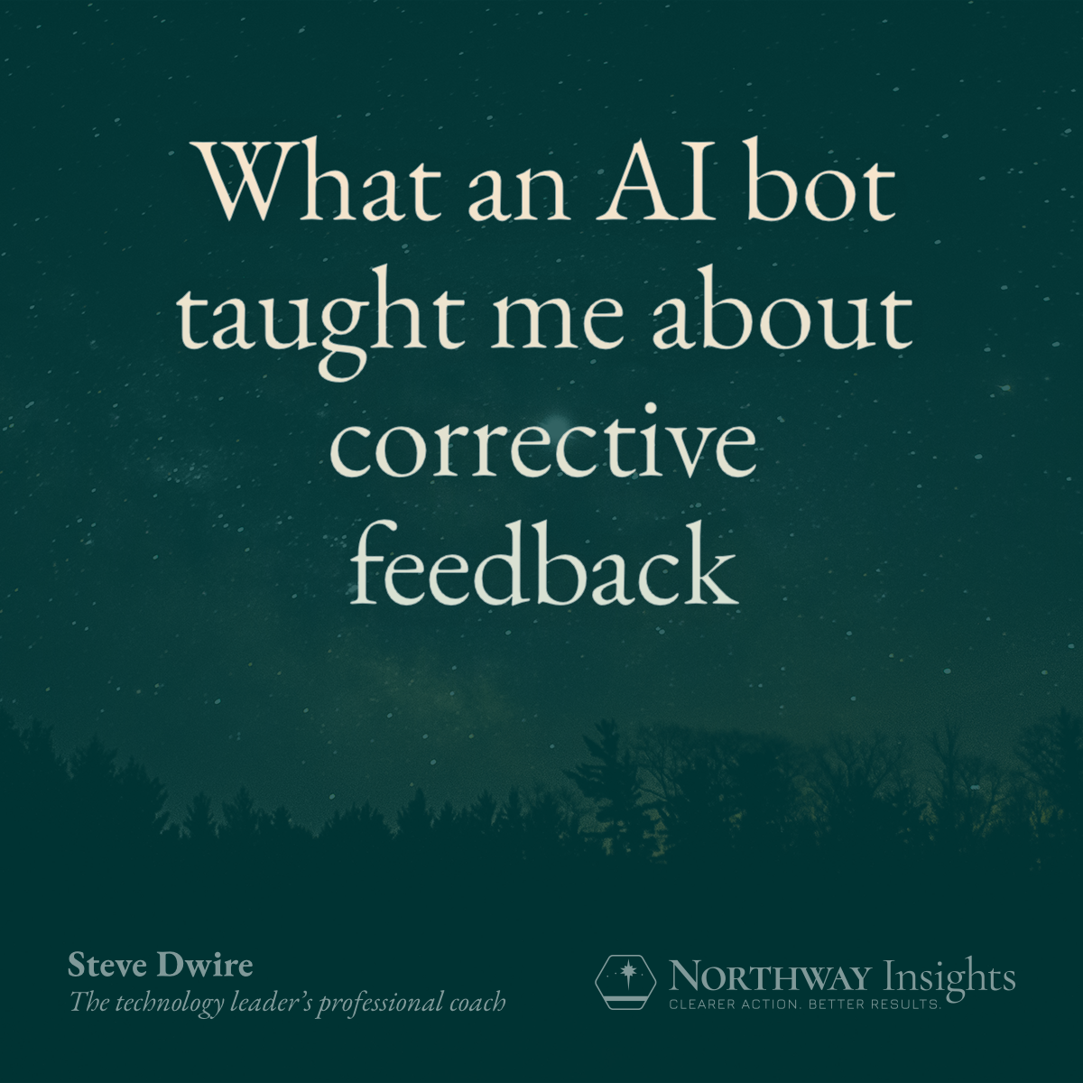 What an AI bot taught me about corrective feedback