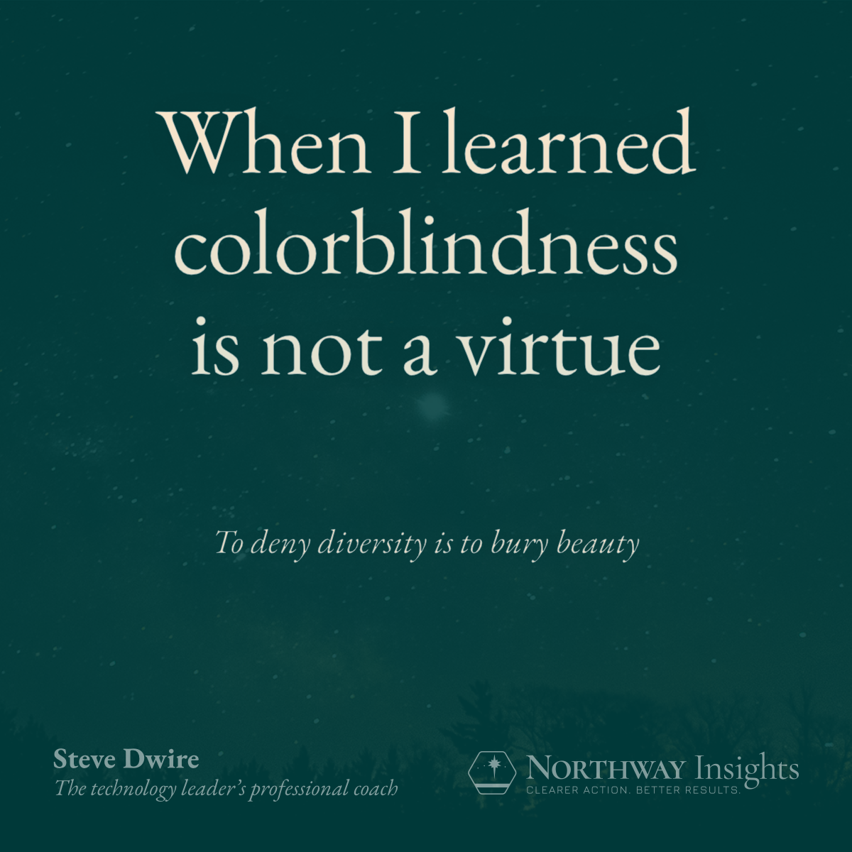 When I learned colorblindness is not a virtue