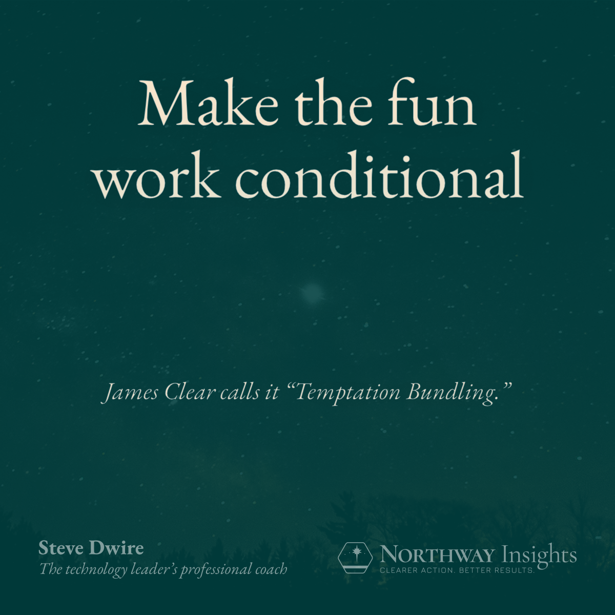 Make the fun work conditional (James Clear calls it "Temptation Bundling.")