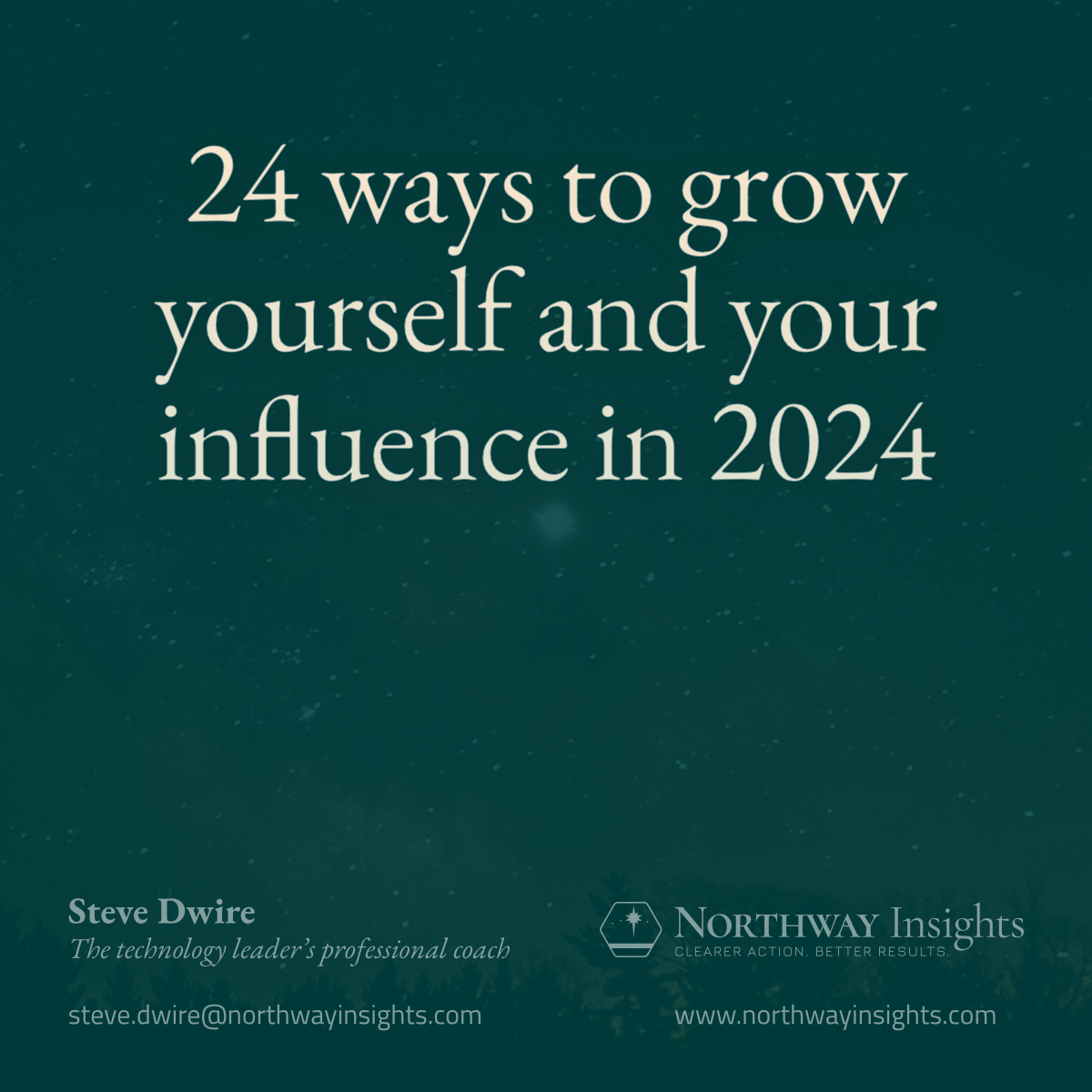 24 ways to grow yourself and your influence in 2024